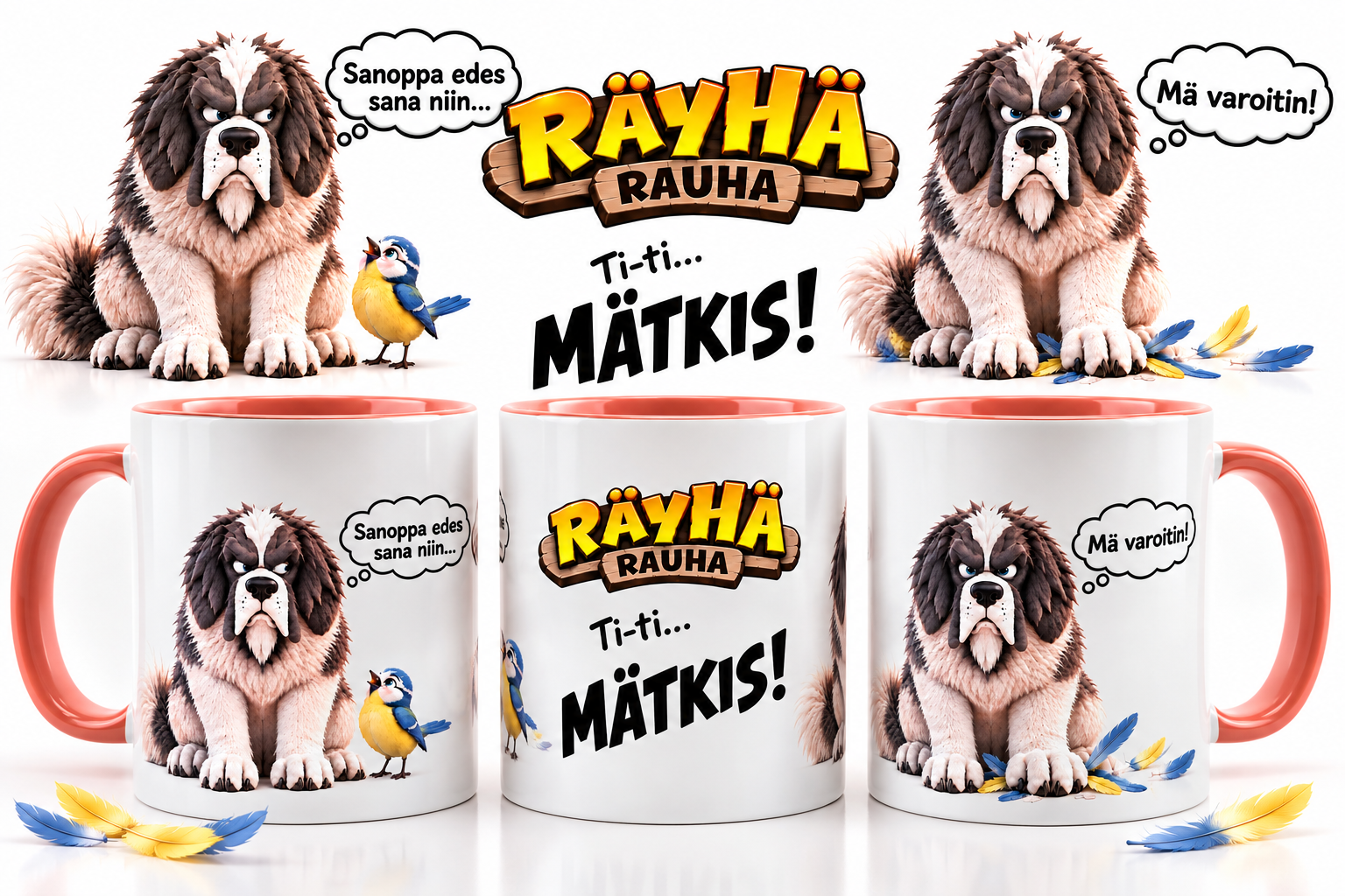 Räyhä Rauha - Ti-Ti-Tyy muki - ENNAKKOTILAUS